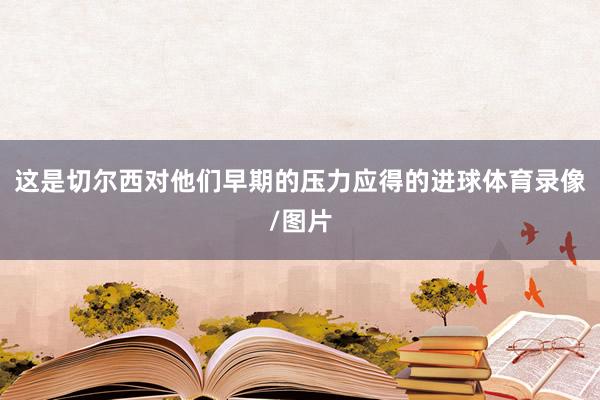 这是切尔西对他们早期的压力应得的进球体育录像/图片