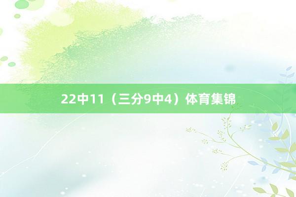 22中11（三分9中4）体育集锦