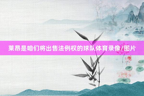 莱昂是咱们将出售法例权的球队体育录像/图片