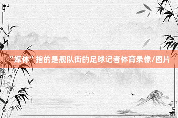 “媒体”指的是舰队街的足球记者体育录像/图片