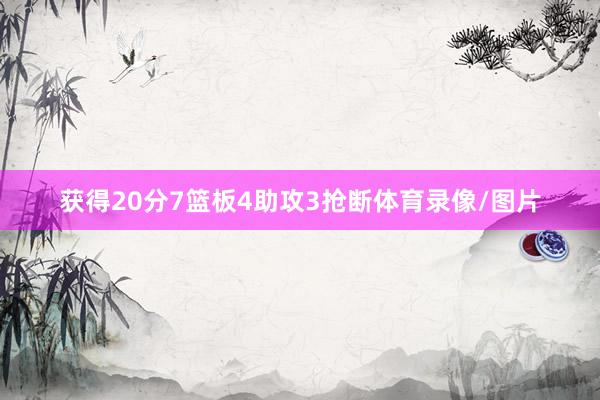 获得20分7篮板4助攻3抢断体育录像/图片