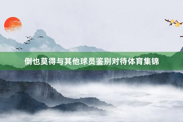倒也莫得与其他球员鉴别对待体育集锦