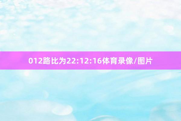 012路比为22:12:16体育录像/图片