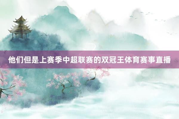 他们但是上赛季中超联赛的双冠王体育赛事直播