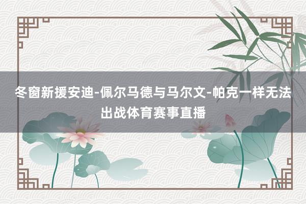 冬窗新援安迪-佩尔马德与马尔文-帕克一样无法出战体育赛事直播