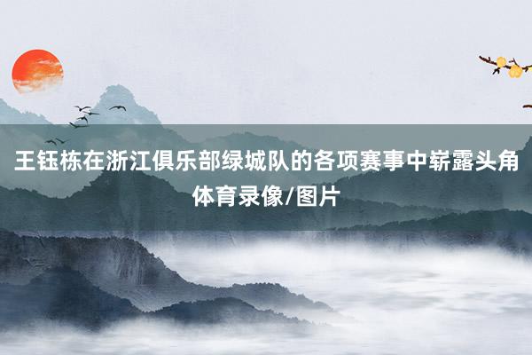 王钰栋在浙江俱乐部绿城队的各项赛事中崭露头角体育录像/图片