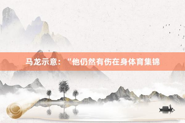 马龙示意：“他仍然有伤在身体育集锦