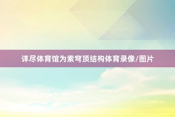 详尽体育馆为索穹顶结构体育录像/图片