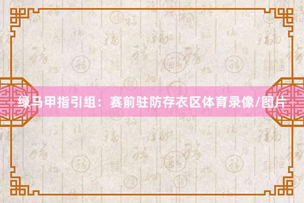绿马甲指引组：赛前驻防存衣区体育录像/图片