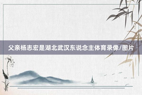 父亲杨志宏是湖北武汉东说念主体育录像/图片