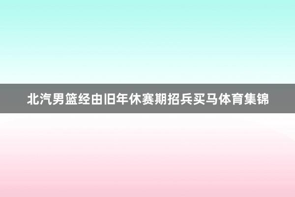 北汽男篮经由旧年休赛期招兵买马体育集锦