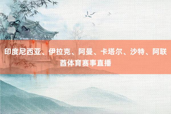 印度尼西亚、伊拉克、阿曼、卡塔尔、沙特、阿联酋体育赛事直播