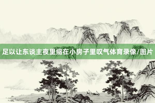 足以让东谈主夜里缩在小房子里叹气体育录像/图片