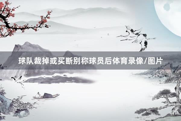球队裁掉或买断别称球员后体育录像/图片
