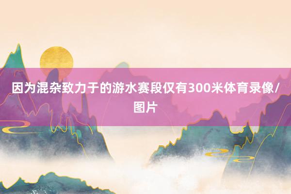 因为混杂致力于的游水赛段仅有300米体育录像/图片