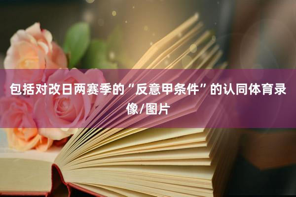包括对改日两赛季的“反意甲条件”的认同体育录像/图片