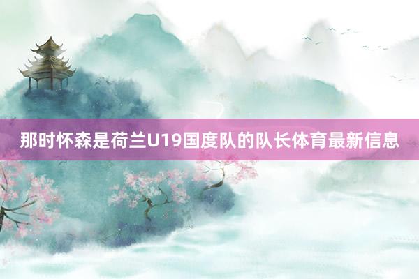 那时怀森是荷兰U19国度队的队长体育最新信息