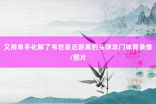 又用单手化解了韦世豪近距离的头球攻门体育录像/图片