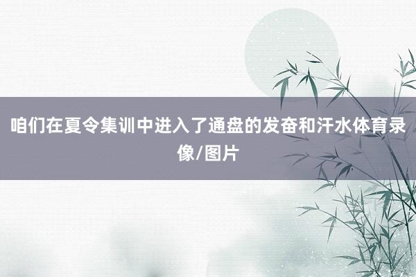 咱们在夏令集训中进入了通盘的发奋和汗水体育录像/图片