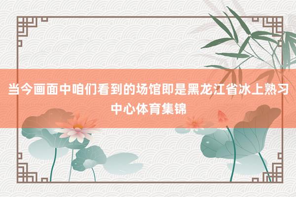 当今画面中咱们看到的场馆即是黑龙江省冰上熟习中心体育集锦